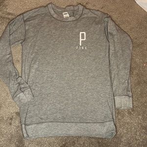 Victoria secret pink grey crew neck